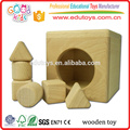 4 Hole Intelligent Wooden Cube Toy for Shape Sorter Cognitive and Matching